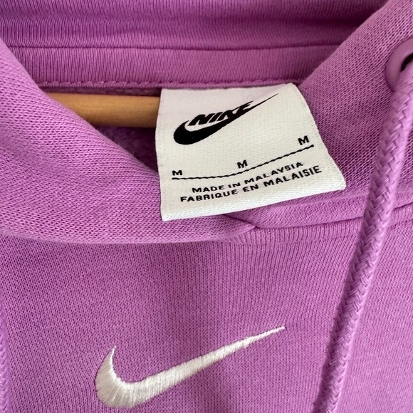 Nike Center Swoosh Phoenix Hoodie Sweatshirt Pink/Fuchsia Size M Oversized - Picture 3 of 5